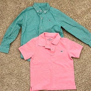 Boys - size 4T - vineyard vines polo and long sleeve button down